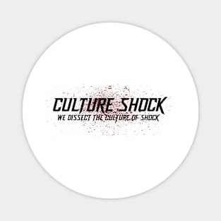 Culture Shock Logo White Magnet